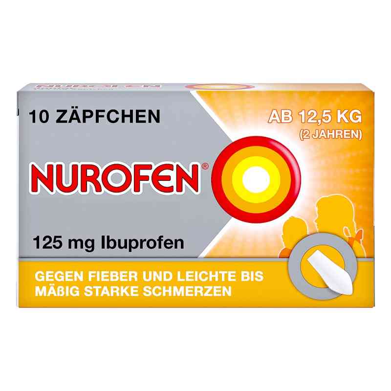 Nurofen Junior 125 mg czopki 10 szt. od Reckitt Benckiser Deutschland GmbH PZN 04660785