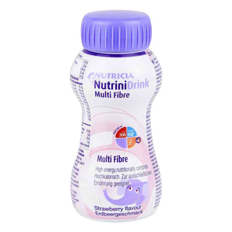 Nutrini Drink Multifibre smak truskawkowy 200 ml od Danone Deutschland GmbH PZN 06327481