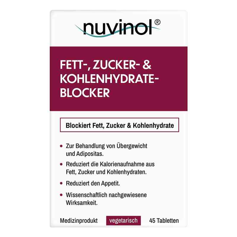 Nuvinol Bloker tłuszczu, cukru i węglowodanów w tabletkach 45 szt. od R(h)ein Nutrition & Health GmbH PZN 20161277