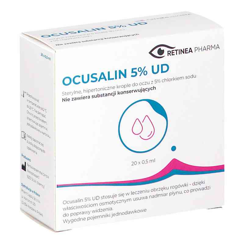 Ocusalin 5% UD roztwór 20  od PENTA ARZNEIMITTEL GMBH PZN 08302879