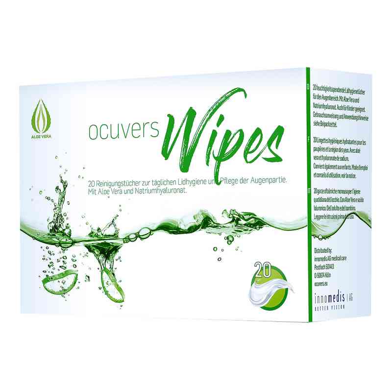 Ocuvers wipes Lidrandpflege 20 szt. od INNOMEDIS AG PZN 13836289