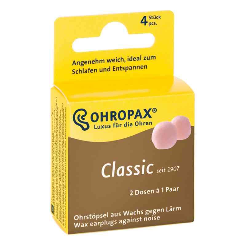 Ohropax Classic stopery przeciwhałasowe 4 szt. od OHROPAX GmbH PZN 00523399