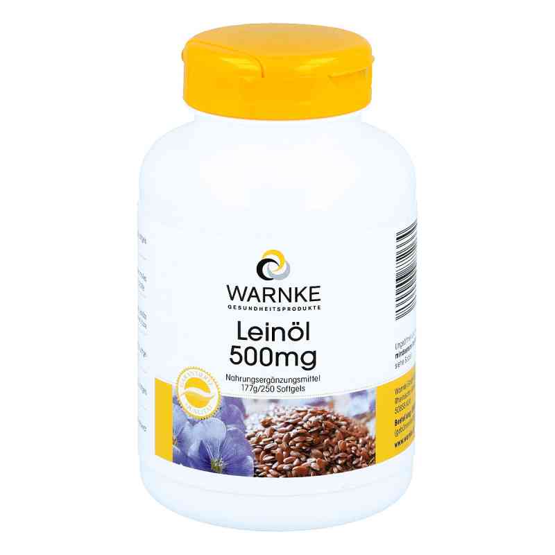 Olej lniany 500 mg kapsułki 250 szt. od Warnke Vitalstoffe GmbH PZN 03052486