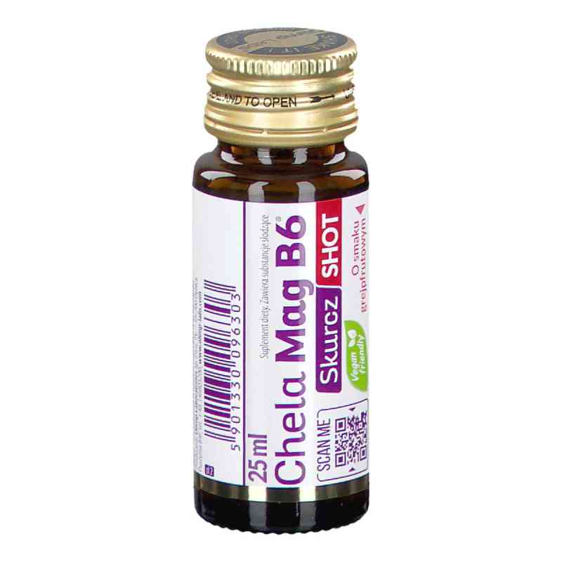 Olimp Chela-Mag B6 Skurcz Shot o smaku grejfrutowym 25 ml od OLIMP LABORATORIES PZN 08305697