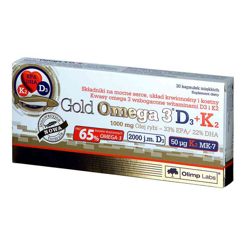 Olimp Gold Omega 3 D3+K2, kapsułki 30  od OLIMP LABORATORIES PZN 08300239