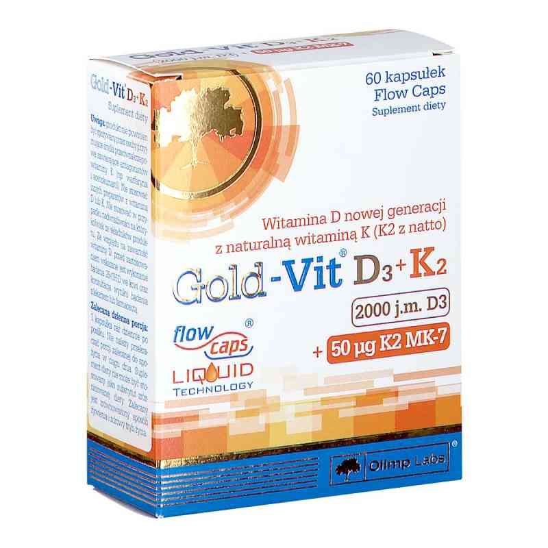 Olimp Gold-Vit D3 2000 j.m.+K2 60 kaps. od OLIMP LABORATORIES PZN 08302143