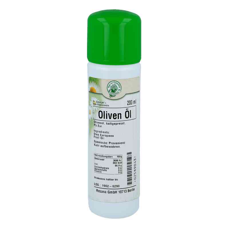Olivenoel oliwa z oliwek 200 ml od Resana GmbH PZN 02589043