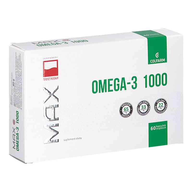 Omega 3 1000 Max kapsułki 60  od ZAKŁADY FARM. COLFARM PZN 08304778