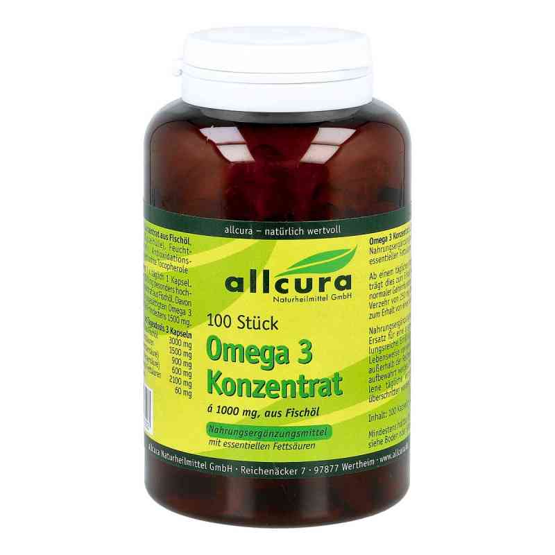 Omega 3 Konzentrat 1000 mg aus Fischoel kapsułki 100 szt. od allcura Naturheilmittel GmbH PZN 09513712