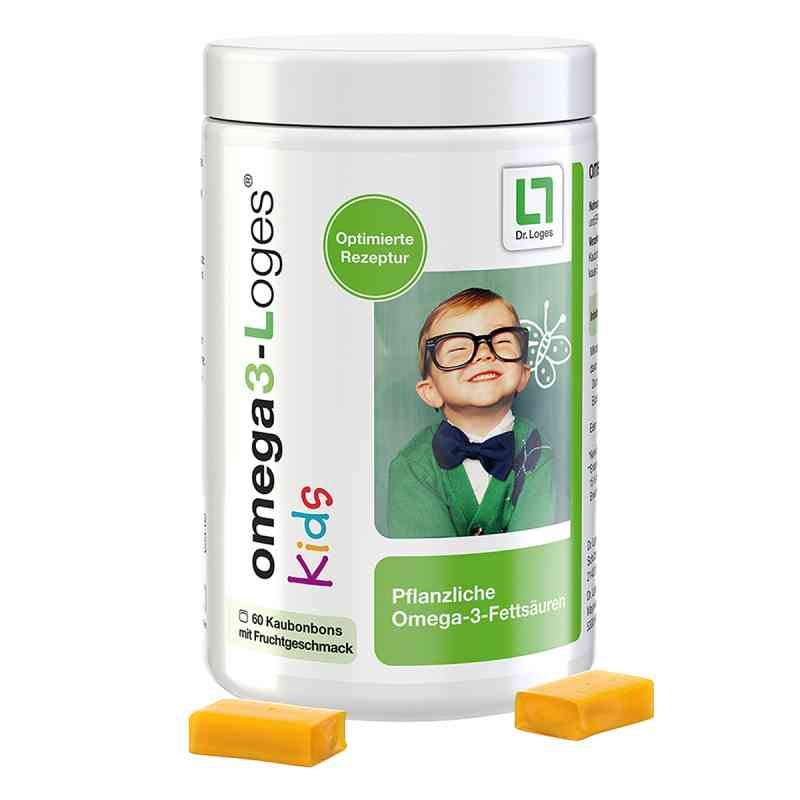 Omega3-loges Kids Lutsch- U.kaubonb.fruchtgeschm. 60 szt. od Dr. Loges + Co. GmbH PZN 18601208