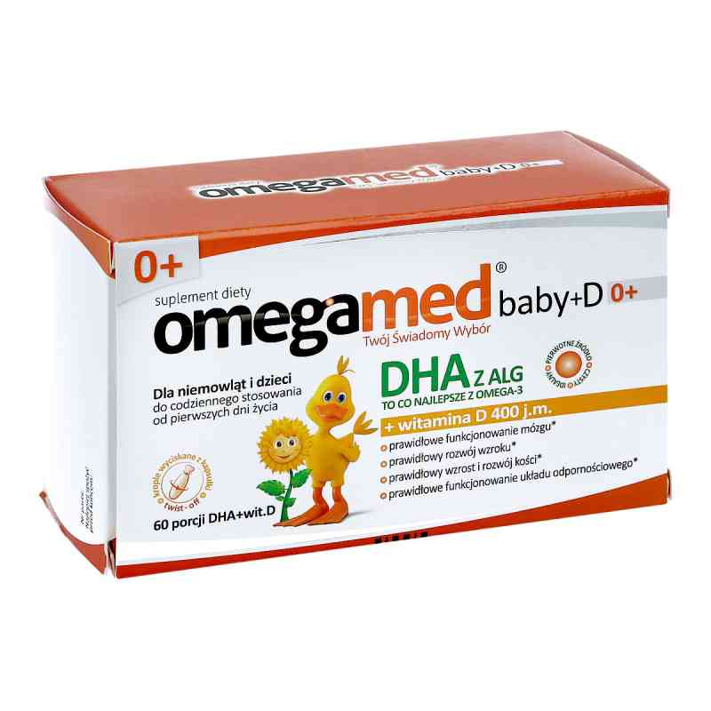 Omegamed Baby+D 0+ krople wyciskane z kapsułki 60  od POLSKI LEK  PZN 08300040