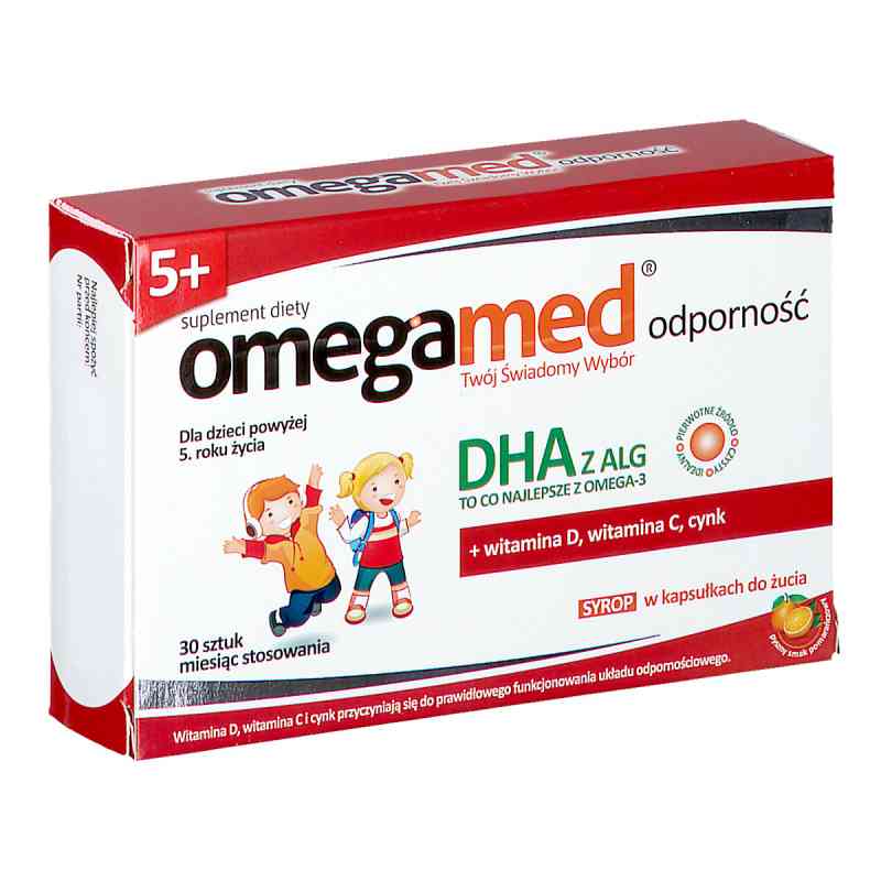 Omegamed Odporność 5+ syrop w kapsułkach do żucia 30 kaps. od POLSKI LEK  PZN 08301022