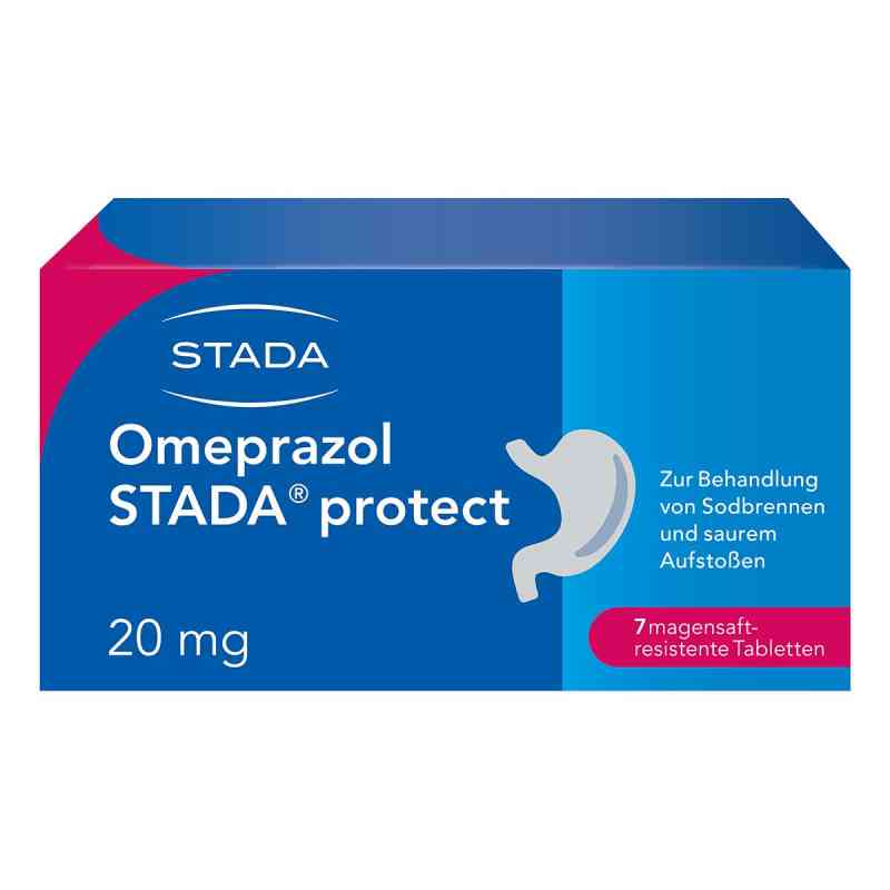 Omeprazol Stada protect 20 mg mag.s.r.Tabl. 7 szt. od STADA Consumer Health Deutschland GmbH PZN 06562325