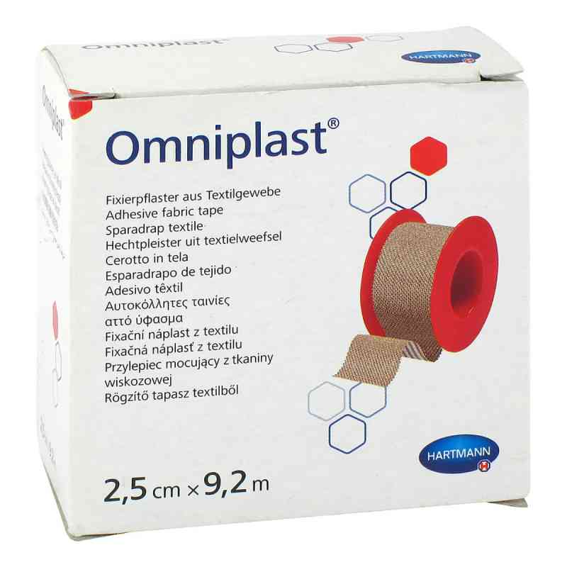 Omniplast Fixierpflaster Textilgew.2,5 cmx9,2 m 1 szt. od PAUL HARTMANN AG PZN 11163395