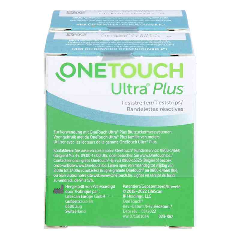 One Touch Ultra Plus Teststreifen 2X50 szt. od B2B Medical GmbH PZN 18469996