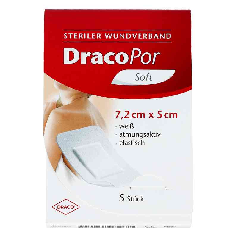 Opatrunek na rany Dracopor 7,2x5 cm sterylny 5 szt. od Dr. Ausbüttel GmbH & Co. KG PZN 02027032