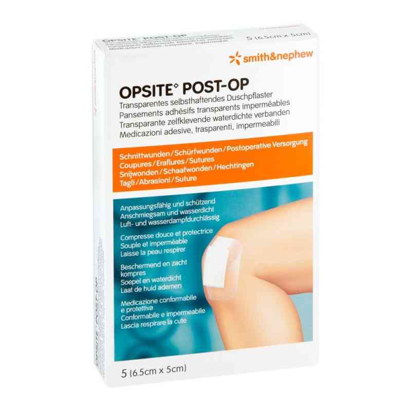 Opsite Post Op Opatrunki 6,5x5 cm 5 szt. od Smith & Nephew GmbH PZN 00081702