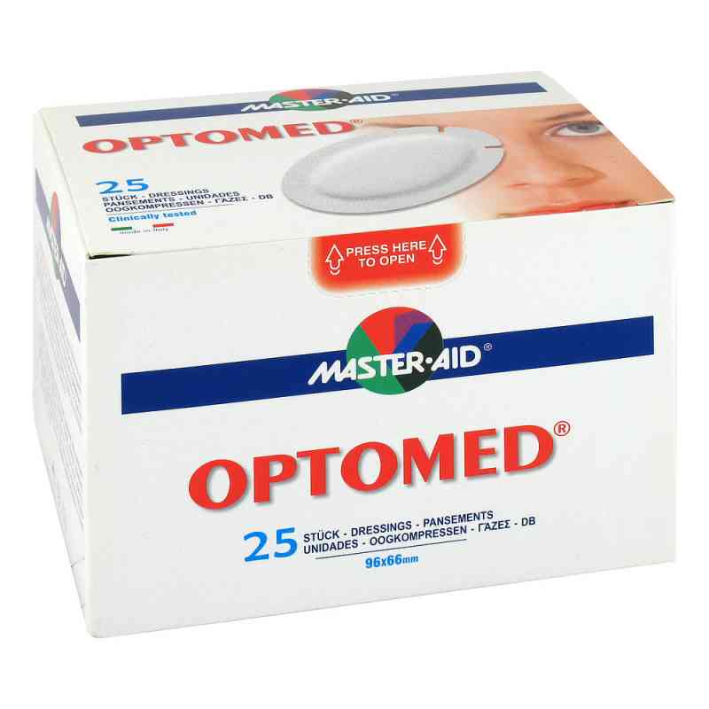 Optomed Augenkompresse selbstklebend steril 25 szt. od Trusetal Verbandstoffwerk GmbH PZN 09947037