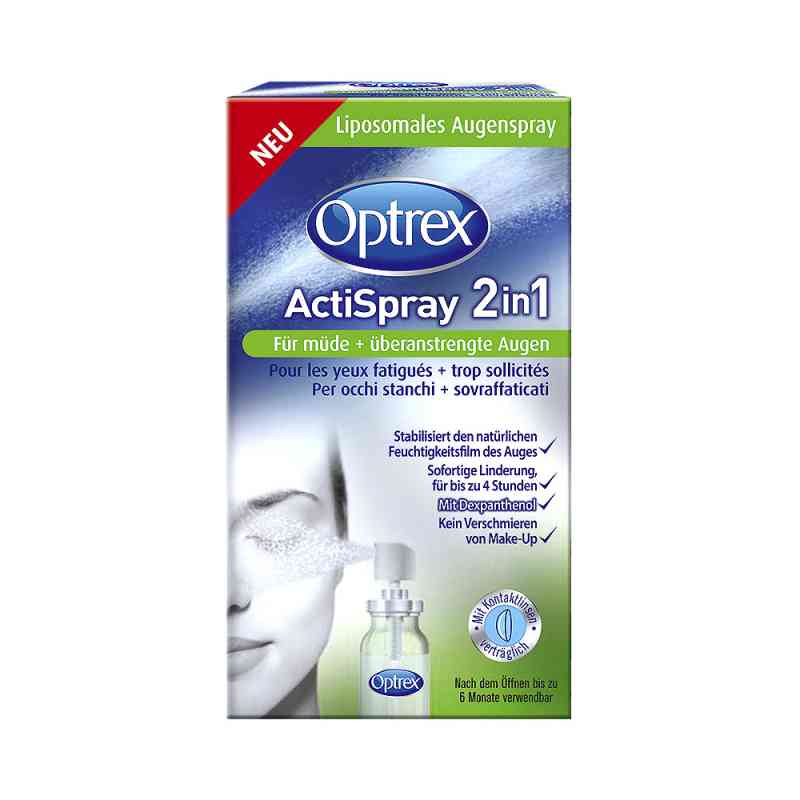 Optrex Actispray 2in1 für müde+überanstrengte Augen 10 ml od Reckitt Benckiser Deutschland Gm PZN 10822223