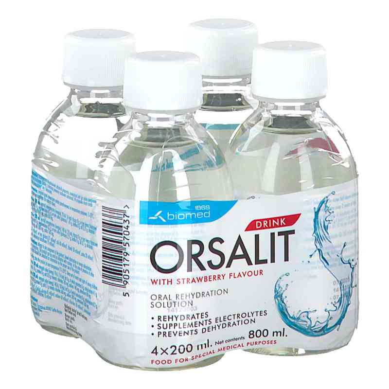 Orsalit Drink o smaku truskawkowym 800 ml od INSTYTUT BIOTECHNOLOGII SUROWIC I SZCZEPIONEK BIOM PZN 08304741