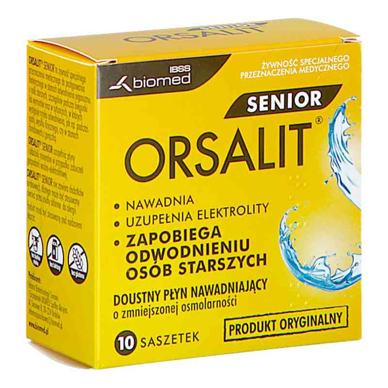 Orsalit Senior saszetki 10  od INSTYTUT BIOTECHNOLOGII SUROWIC I SZCZEPIONEK BIOM PZN 08304521