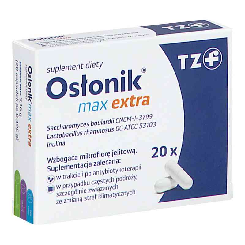Osłonik Max Extra kapsułki 20  od TARCHOMIŃSKIE ZAKŁADY FARM. POLFA S.A. PZN 08302238