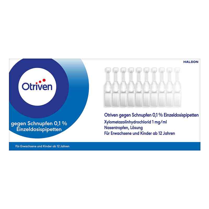 Otriven 0,1% Nasentropfen Einzeldosispip. 40X0.3 ml od Haleon Germany GmbH PZN 02528343