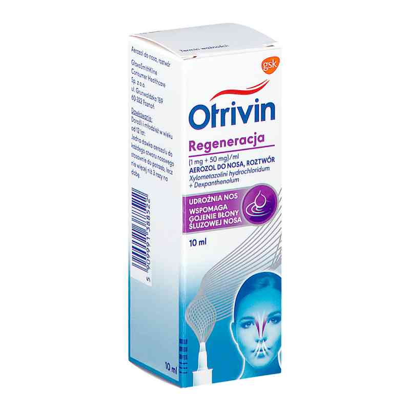 Otrivin Regeneracja aerozol do nosa 10 ml od MEDANA PHARMA SPÓŁKA AKCYJNA PZN 08301335
