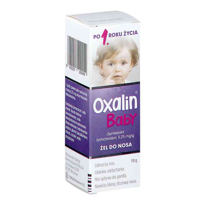 Oxalin Baby żel 10 g od WARSZAWSKIE ZAKŁ.FARM. POLFA S.A PZN 08302207
