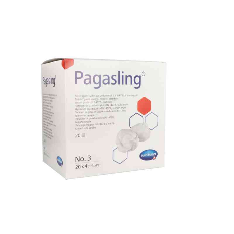Pagasling Mulltupfer steril Größe 3  pflaumengross 20X4 szt. od B2B Medical GmbH PZN 12726469