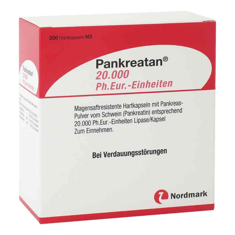 Pankreatan 20.000 Ph.eur.-einheiten msr.Hartkaps. 200 szt. od NORDMARK Pharma GmbH PZN 15427431