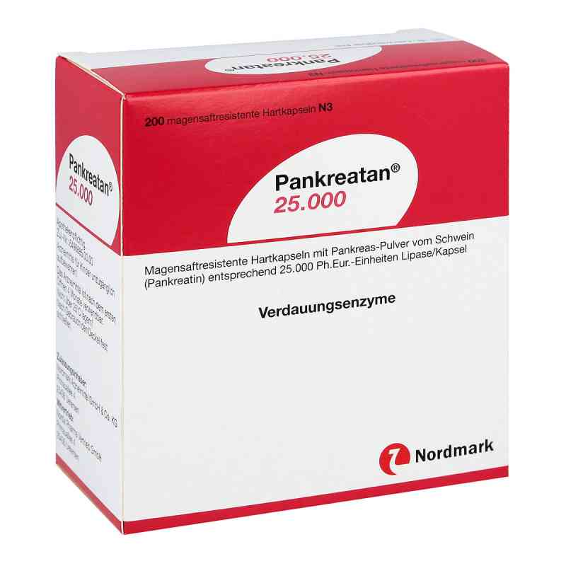 Pankreatan 25 000 kapsułki 200 szt. od NORDMARK Pharma GmbH PZN 06890041