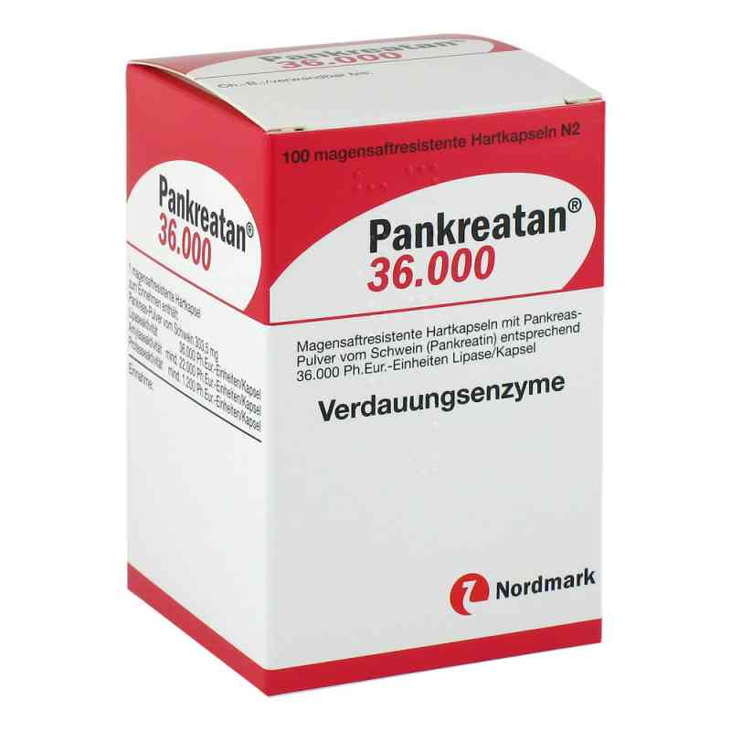 Pankreatan 36 000 Kapseln 100 szt. od NORDMARK Pharma GmbH PZN 07322132