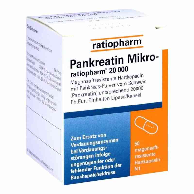 Pankreatin Mikro ratiopharm 20000 kapsułki 50 szt. od ratiopharm GmbH PZN 07097563