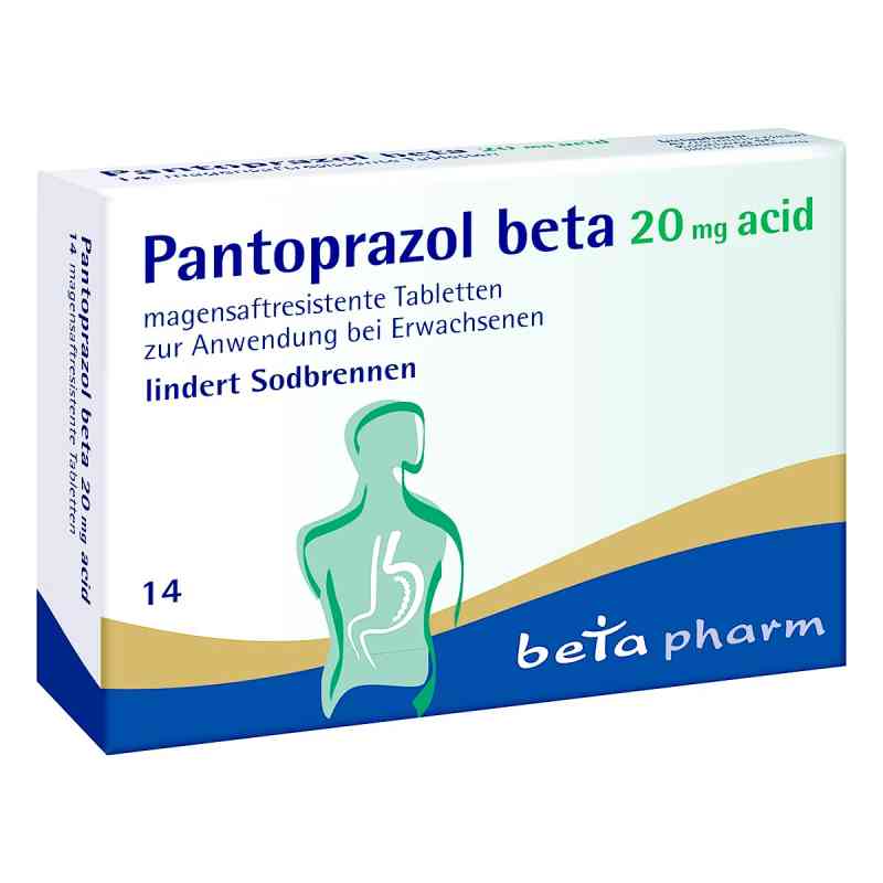 Pantoprazol beta 20 mg acid magensaftr.tabletki 14 szt. od betapharm Arzneimittel GmbH PZN 05731518