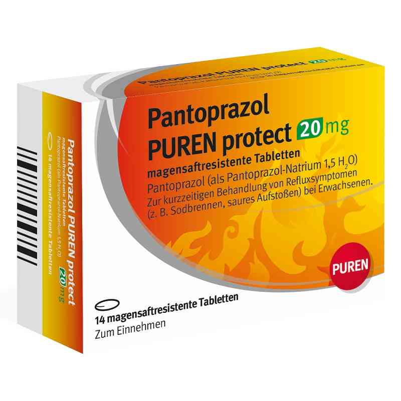 Pantoprazol Puren protect 20 mg, tabletki powlekane odporne na d 14 szt. od PUREN Pharma GmbH & Co. KG PZN 11357343