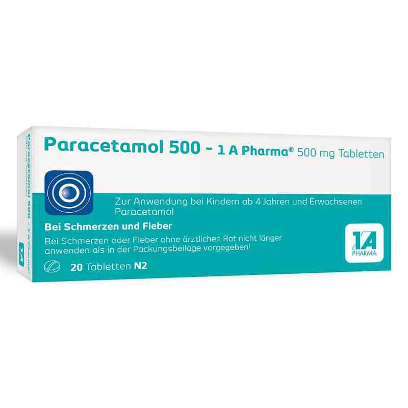 Paracetamol 500-1A Pharma tabletki  20 szt. od 1 A Pharma GmbH PZN 02481587