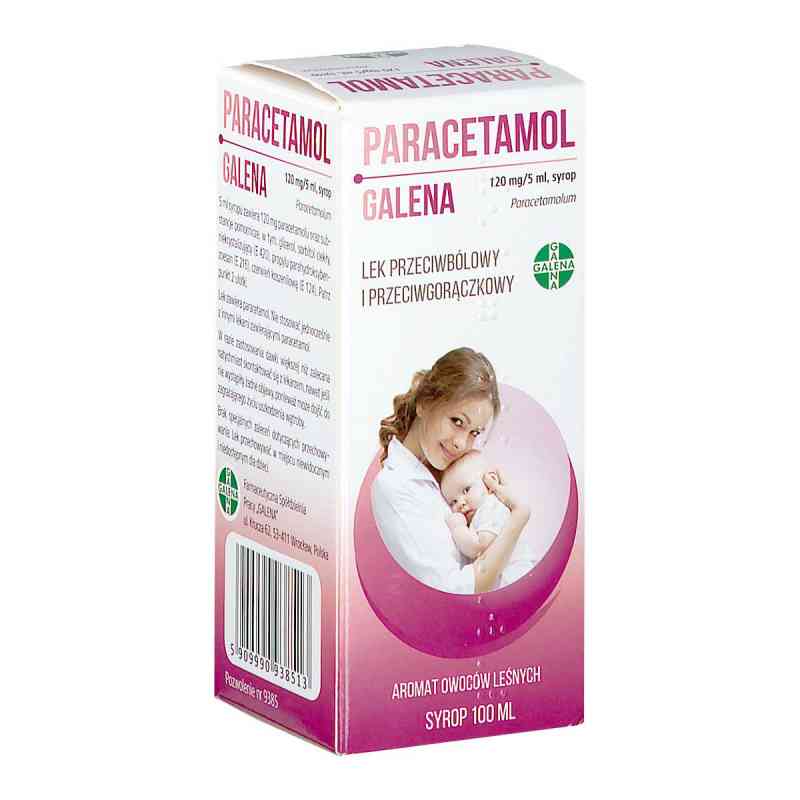 Paracetamol Galena syrop 100 ml od FARMACEUTYCZNA SPÓŁDZIELNIA PRAC PZN 08302166