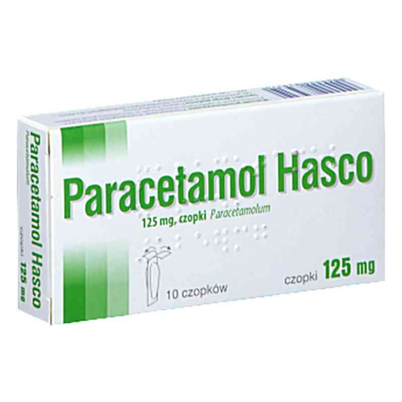 Paracetamol Hasco czopki 125 mg 10  od PRZEDSIĘBIORSTWO PRODUKCJI FARMACEUTYCZNEJ HASCO-L PZN 08304765