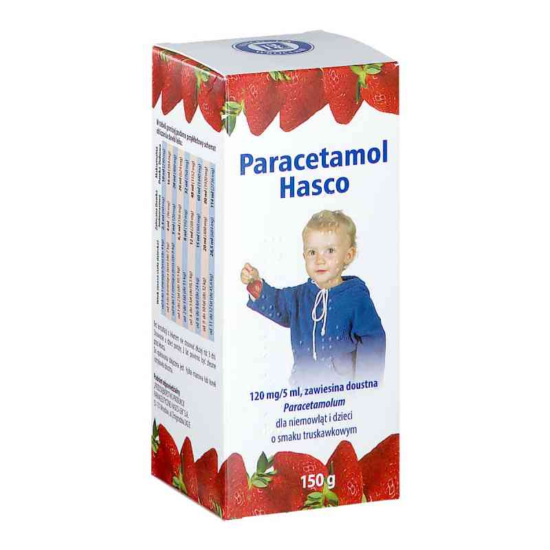Paracetamol Hasco zawiesina 150 g od PRZEDSIĘBIORSTWO PRODUKCJI FARMACEUTYCZNEJ HASCO-L PZN 08301768