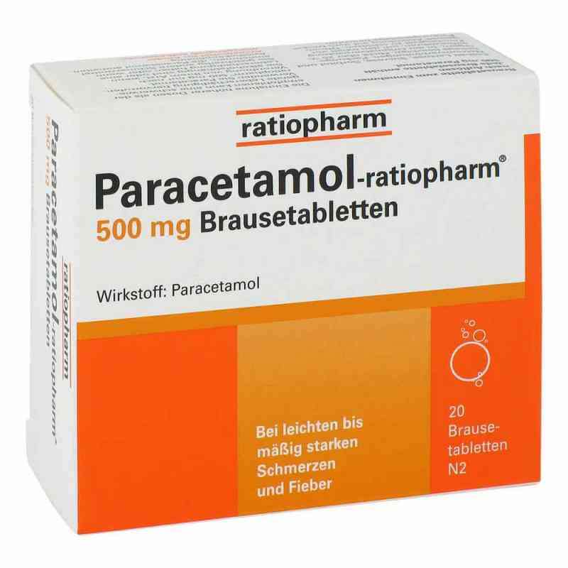 Paracetamol ratiopharm 500 mg Brausetabl. 20 szt. od ratiopharm GmbH PZN 08704083