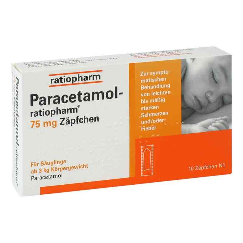 Paracetamol ratiopharm 75 mg Suppos. 10 szt. od ratiopharm GmbH PZN 09263913
