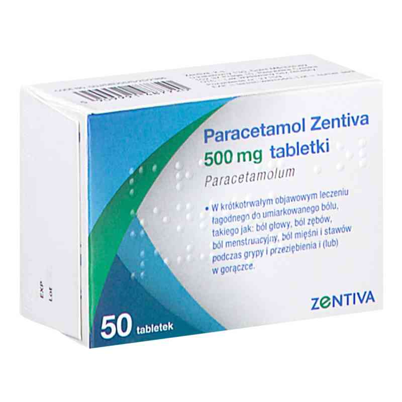 Paracetamol Zentiva tabletki 50  od S.C. ZENTIVA S.A. PZN 08305339