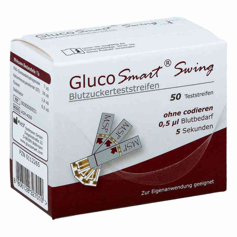 Paski testowe do pomiaru glukozy we krwi Glucosmart Swing 50 szt. od MSP bodmann GmbH PZN 00112265