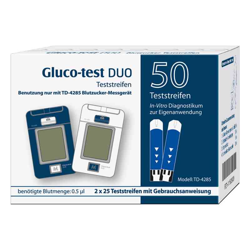 Paski testowe Gluco Test Duo 50 szt. od Aristo Pharma GmbH PZN 11563930