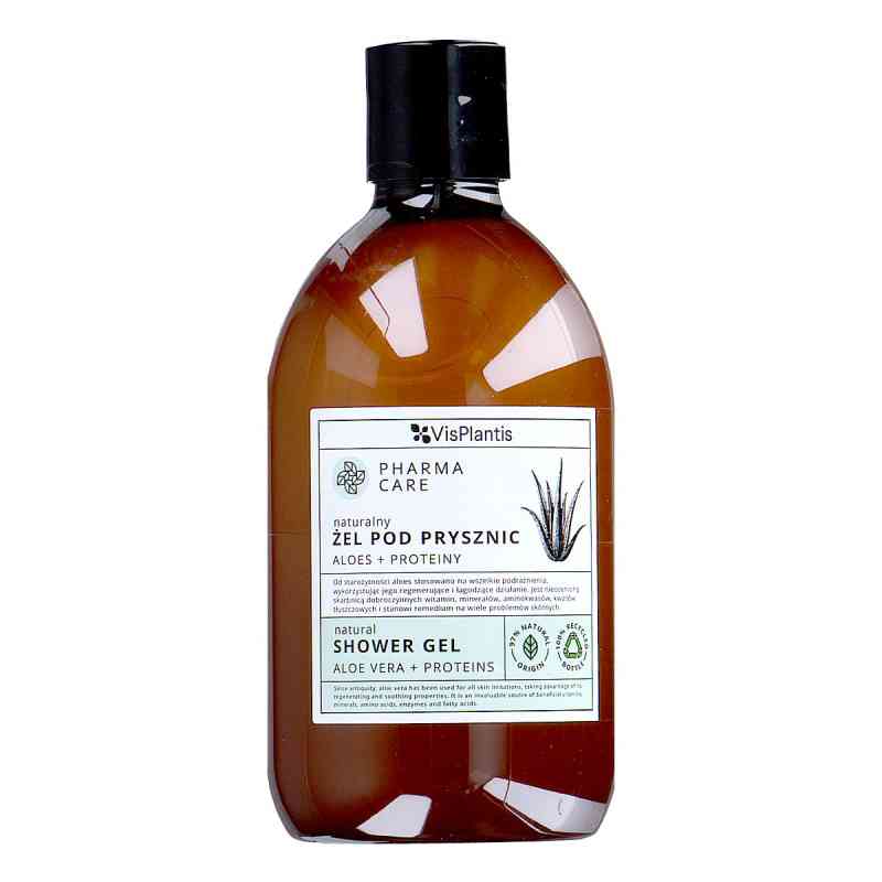 PHARMA CARE naturalny Żel pod prysznic aloes + proteiny 500 ml od  PZN 08305237