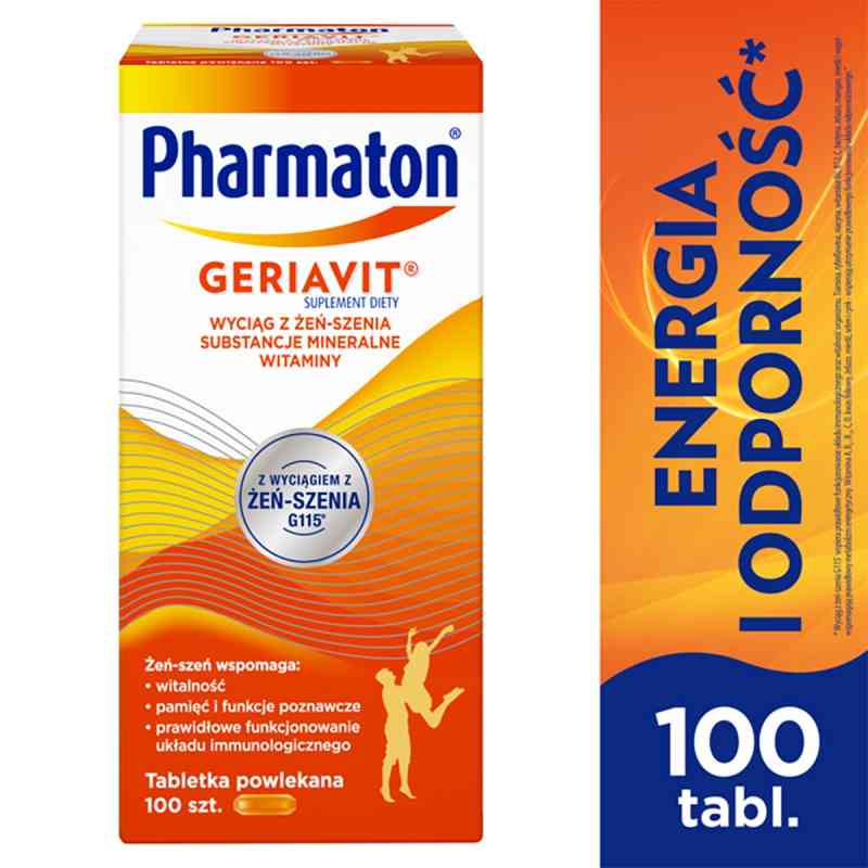 Pharmaton Geriavit tabletki powlekane 100  od ROTTENDORF PHARMA GMBH PZN 08301878