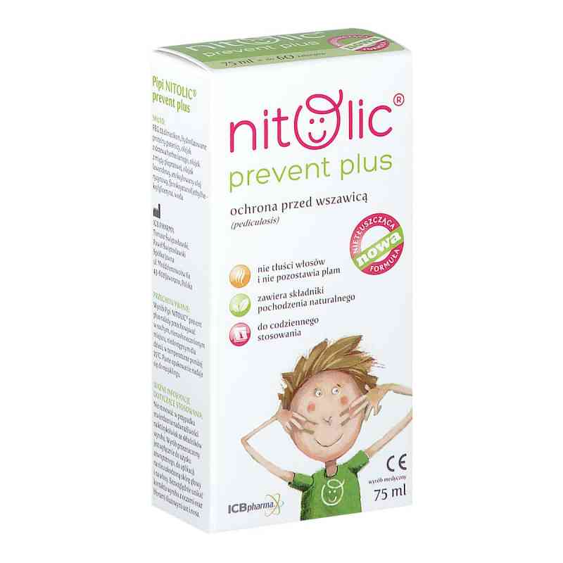 Pipi Nitolic Prevent Plus Ochrona przed wszawicą 75 ml od ICB PHARMA SP. J. PZN 08302926