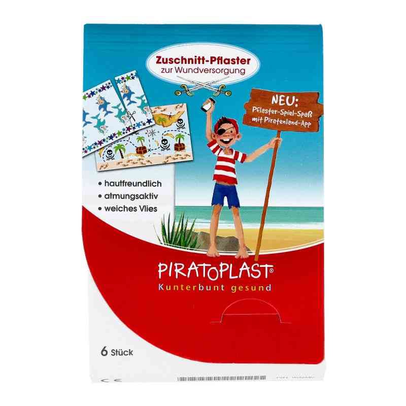 Piratoplast Jungen Pflasterzuschnitt 6x10 cm 6 szt. od Dr. Ausbüttel GmbH & Co. KG PZN 11519449