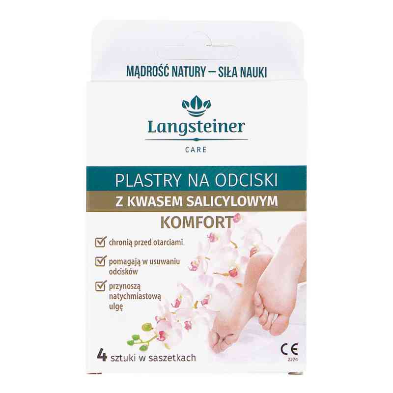Plaster na odciski komfort z kwasem salicylowym 4  od LANGSTEINER SP. Z O.O. PZN 08305355